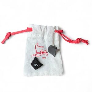 🆕 Christian Louboutin -  Tapered heel tips beige .5”